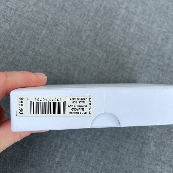 Calvin Klein Black Slimfold Wallet ca#31794 - Picture 7 of 8